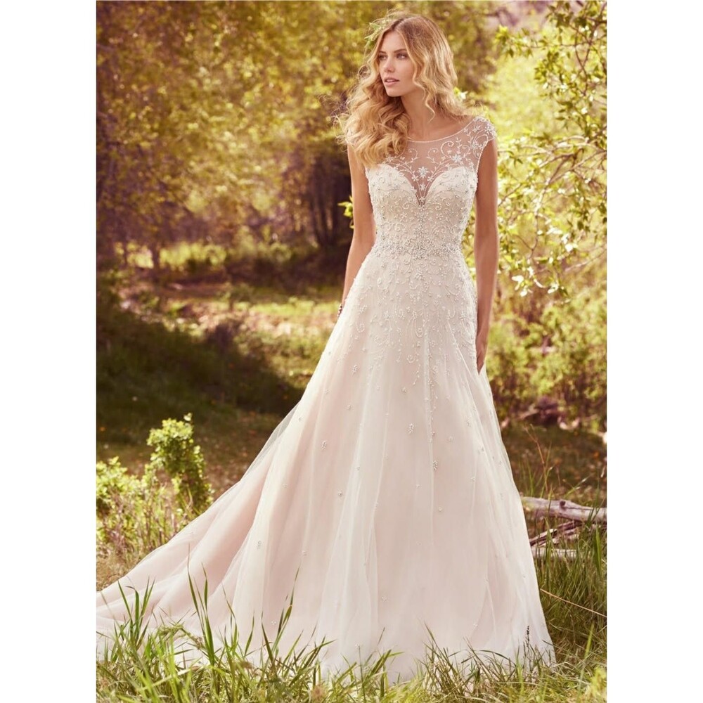 Maggie Sottero Wedding Dress (Size 10) Unaltered NWT, Unworn Retails $1700+